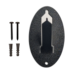 Easy European skull mount hanger with screws and sheetrock anchors.