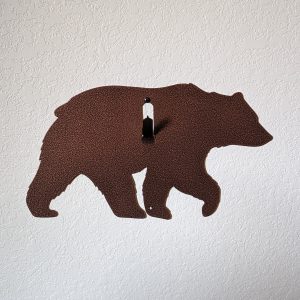 Bear European Skull Mount hanger in antiqued copper brown