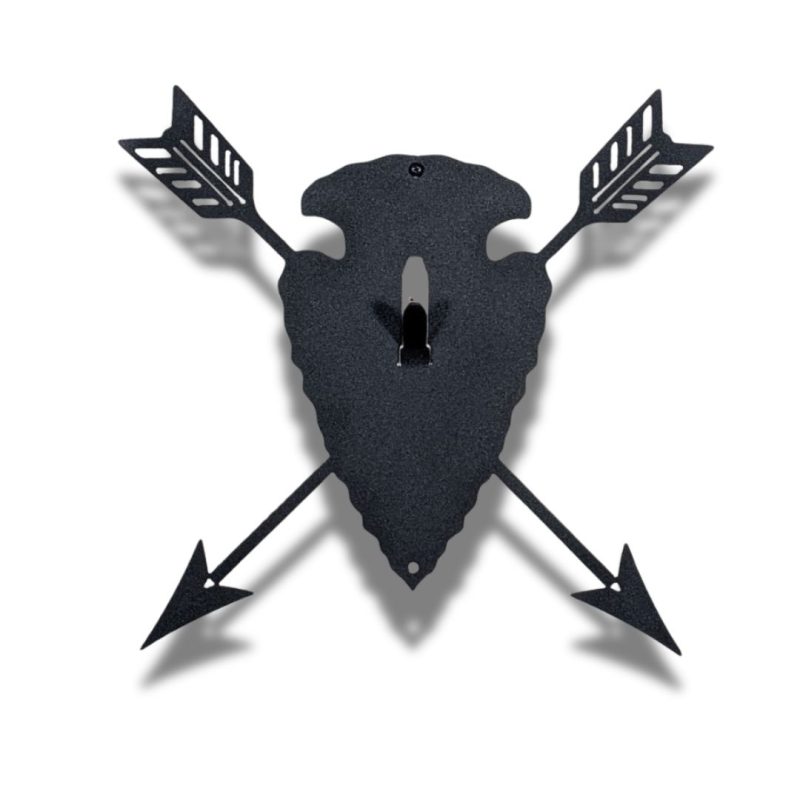Arrowhead with arrows European skull mount hanger