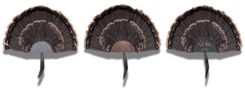Kabash Outdoors Turkey Fan display silver brown black