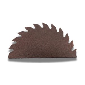 Kabash Outdoors American steel turkey fan display hanger. Fan holder is rustic brown with a saw blade design.