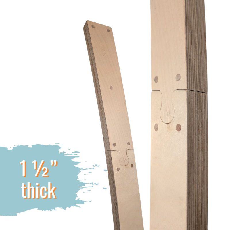 Kabash Outdoors recurve bow form, plywood form designed for adding recurve or reflex to self bows 1 1/2" thick