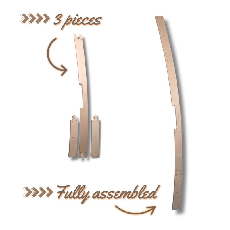 Kabash Outdoors recurve bow form, plywood form designed for adding recurve or reflex to self bows